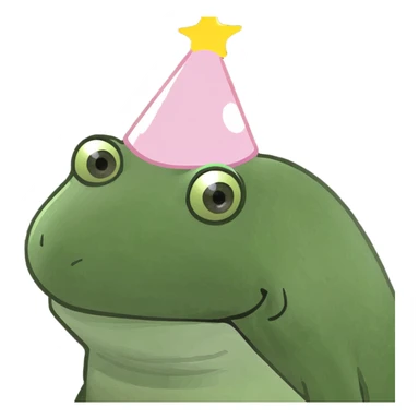 Birthday light pink popper sticker