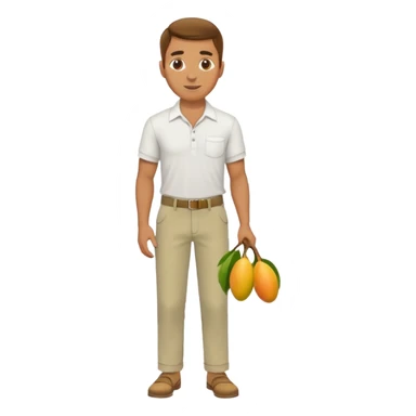 HOMBRE VENDEDOR DE MANGOS CUERPO COMPLETO sticker