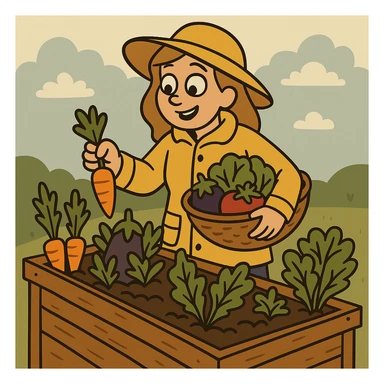 Change the woman's outfit to a raincoat and boots in a flat toon style. sticker