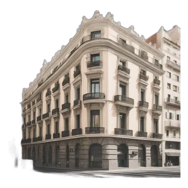 Building callao madrid spain sticker