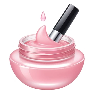 Aesthetic skincare light pink withot a face sticker