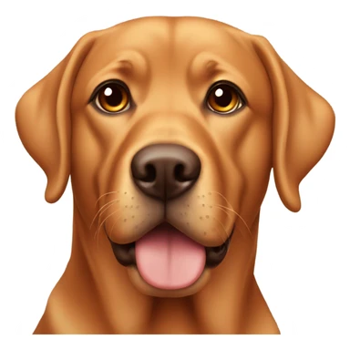 Golden red lab with brown eyes  sticker