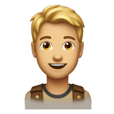 Hartje licht bruin sticker