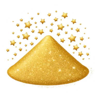 tiny glitter dust floating in the air, very small sparkles scattered everywhere, bright and shiny, like magical fine dust. Rounded, glossy, smooth, soft shadows, white background.




 sticker