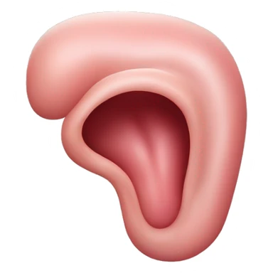 “A detailed illustration of a human stomach, with its curved shape, inner lining, and digestive features, showing subtle shading and a natural pinkish hue.” sticker