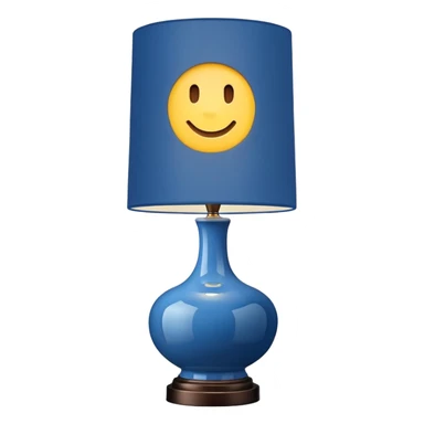 blue table lamp  sticker