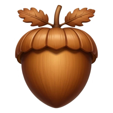 acorn emoji without human face sticker