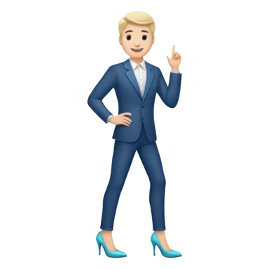 misterr with high heels sticker