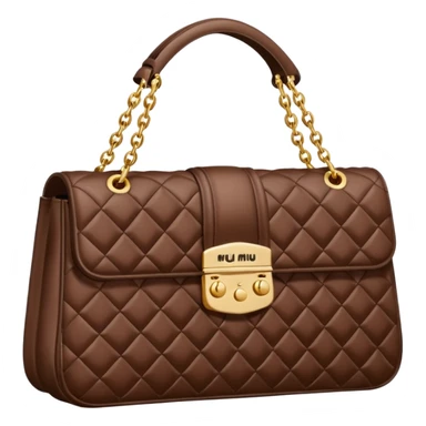dark brown miu miu bag sticker