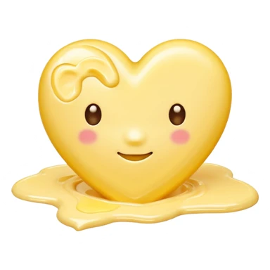 butter with large yellow heart sticker
