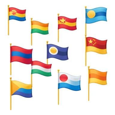 Drapeaux voyageur sticker