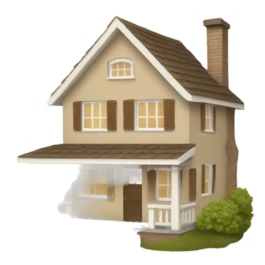 Beige Cottage  sticker
