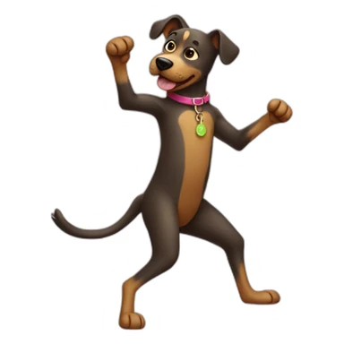 dancing-dog sticker