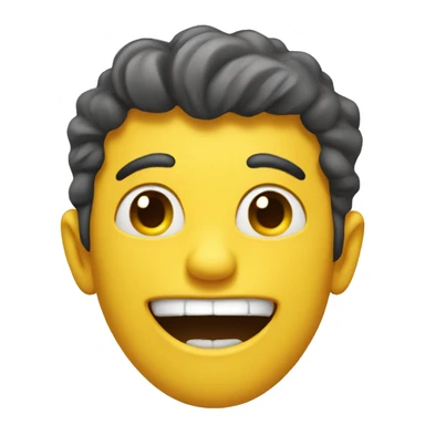 crazy smiley sticker