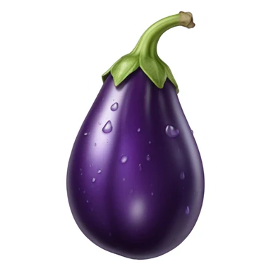 Wet eggplant sticker