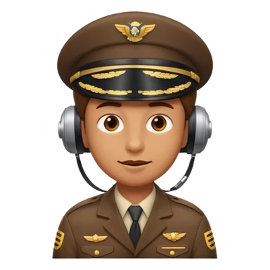 A pilot emoji character carefully inspecting something, as if “looking into it.” sticker