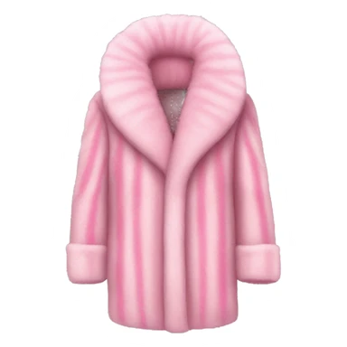 Luxurious Pink fur coat sticker