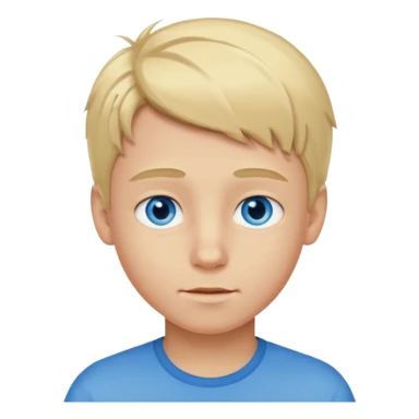 Hazme un chico rubio con ojos azules sticker