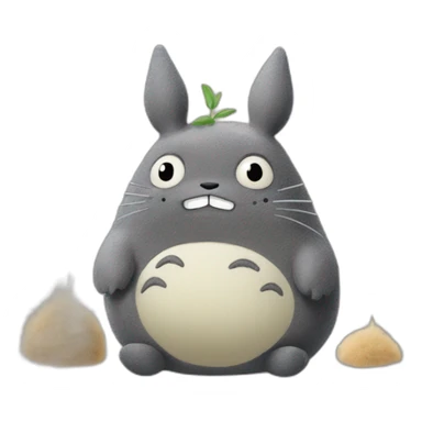 totoro dust bunnies sticker