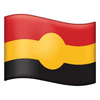Aboriginal flag sticker