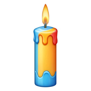 Form € birthday candle  sticker