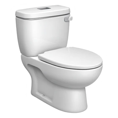 modern white toilet sticker
