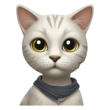 cat holding a sign with the inscription “Dima” sticker