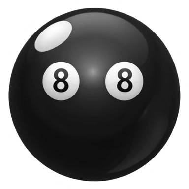 eight ball (billards) sticker