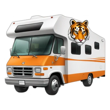Clemson-tiger-driving-a-class-a-rv sticker