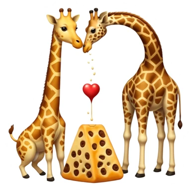 Dog playing perudo with a giraffe sticker