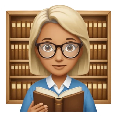 middle aged, The wise librarian sticker