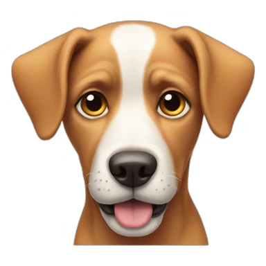 Dog with a big ear on its head  sticker