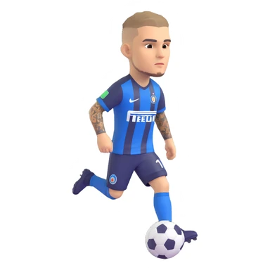Mauro Icardi football player sticker
