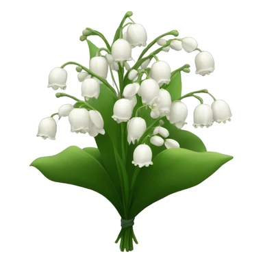 black lily of the valley bouquet sticker