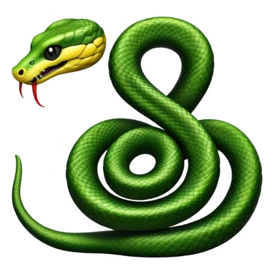 Snake eating his own tail sticker
