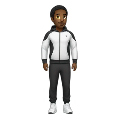 Black man in a tracksuit sticker