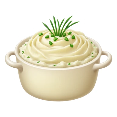 Mashed potatoes with chopped chives sticker