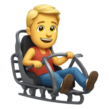 Man in a rollercoaster sticker