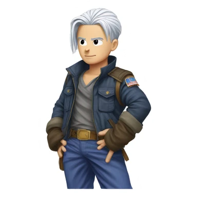 Future trunks being a goose sticker