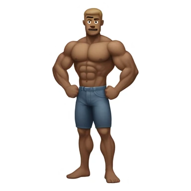 Invisible strong man  sticker