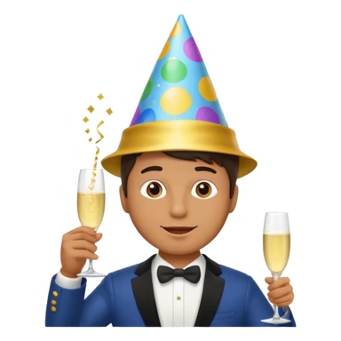 Hombre fiestero  sticker