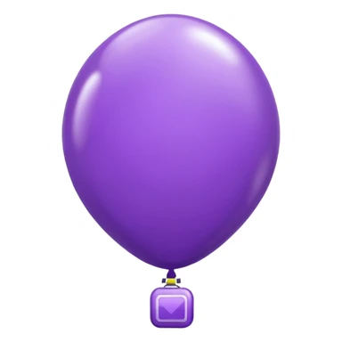 iPhone text purple balloon sticker