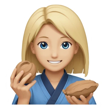 Can you create an emote for me referencing the character Deidara from the Naruto series sticker