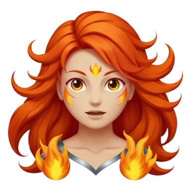 pasión celestial, con fuego y con mucho poder sticker