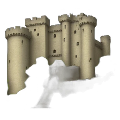 Castle with english flag sticker