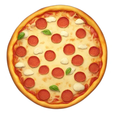 Smiling pizza sticker