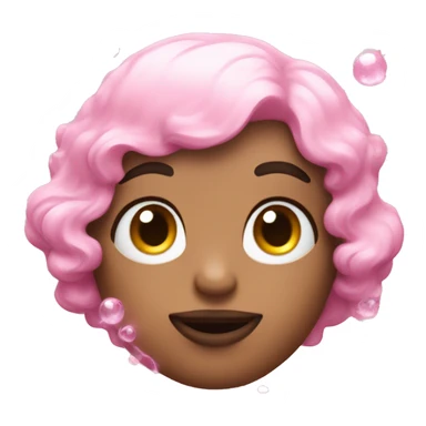 bubbles and sparkles with a pink hue sticker