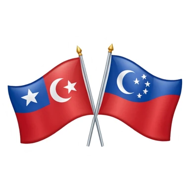 Emoji of half flag of philippines and turkey sticker