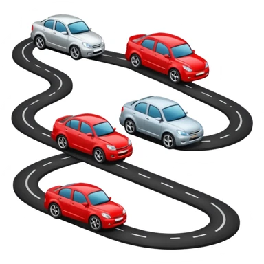 transport on the road sticker