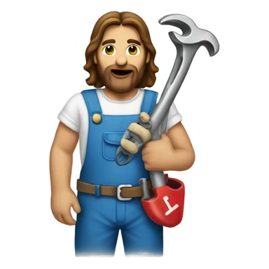 Jesus Christ plumber wrench sticker